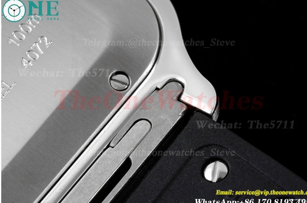 XL MY9019 SS White Cartier De Mens Rmn GF 40MM RU Santos 0408